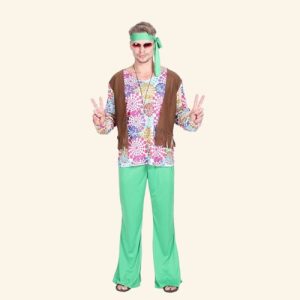 Disfraz de hippie chic para hombre